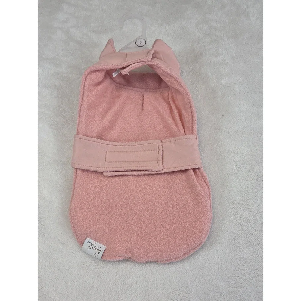 Sportpet Living Dog Size Small Pink Quilted Puffer Pet Winter Jacket